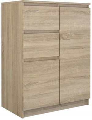 Komoda Szafka 2d2s 70cm Sonoma Drzwi Szuflady
