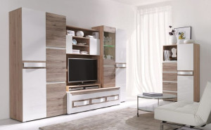 Meblościanka PASSIONATA podstawowa + komoda PS8