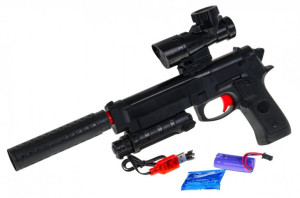 zabawkowy PISTOLET na kulki żelowe + 1000 miękkich pocisków