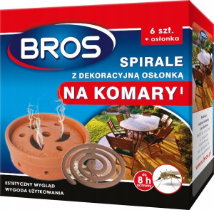BROS - spirale na komary z dekoracyjną osłonką 6sz