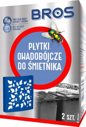Bros Płytki Owadobójcze Do Śmietnika 2 Szt.