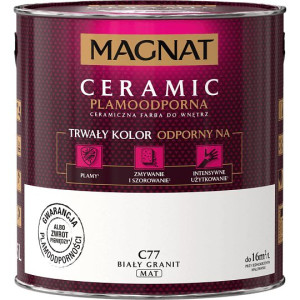 Magnat Ceramic BIAŁY GRANIT C77 5L  Plamoodporna Zmywalna Ceramiczna Matowa