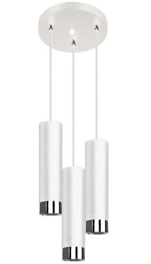Biała lampa wisząca 3 tuby - S688-Hivo