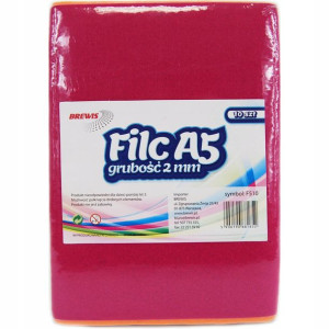 Filc Dekoracyjny A5 2 Mm Mix Kol 10 Szt Brewis