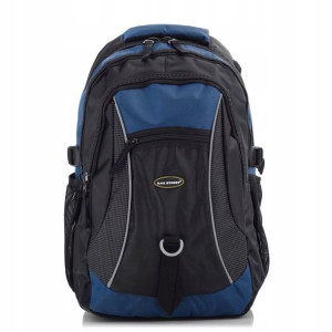 Granatowy Plecak Męski do Pracy Bag Street