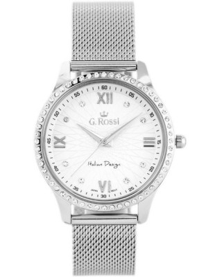 ZEGAREK G. ROSSI - 6748B-3C1 (zg788a) silver + BOX