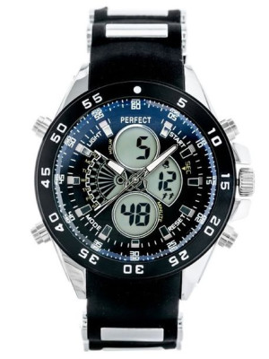 ZEGAREK MĘSKI PERFECT PASAGON (zp116a) - black/white