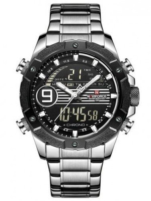 ZEGAREK MĘSKI NAVIFORCE - NF9146S (zn089a) - silver/black + BOX