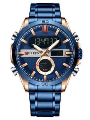 Zegarek Męski Curren 8384 (zc023d) - Dual Time