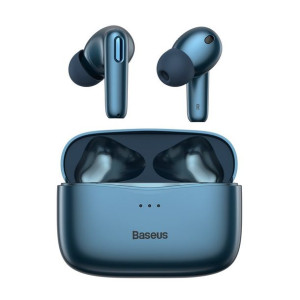 Bezprzewodowe słuchawki Bluetooth z aktywną redukcją szumów ANC Niebieskie