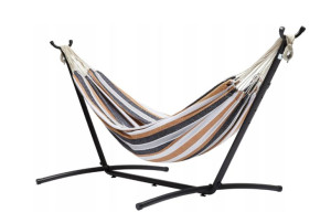 Hamak Dwuosobowy + Stelaż Wygodny + Gratis Torba