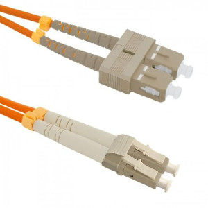 Kabel patchcord Qoltec światłowodowy SC/UPC 2.0m