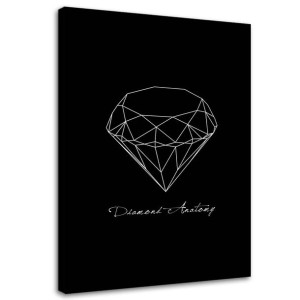 OBRAZ NA PŁÓTNIE Diament Geometryczny 70x100