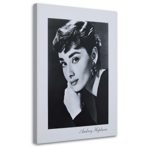 OBRAZ NA PŁÓTNIE Audrey Hepburn Aktorka 80x120
