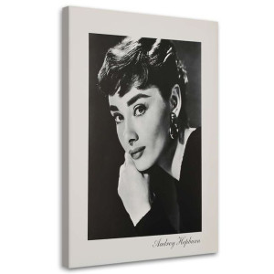 OBRAZ NA PŁÓTNIE Audrey Hepburn Portret 60x90
