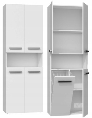 Szafka Łazienkowa 60 Cm - Biel Mat