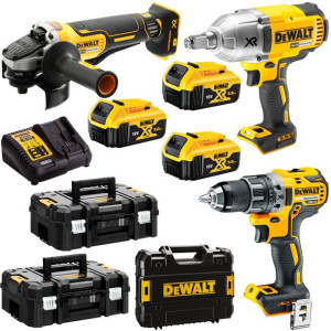 Combo Dcf899p2 Dcd791 Dcg406 3x5ah Dewalt Dckm009