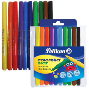 Mazaki flamastry Colorella Star 10szt PELIKAN
