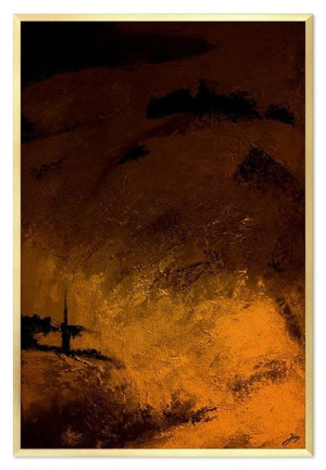Obraz olejny ręcznie malowany 63x93cm Abstrakcja
