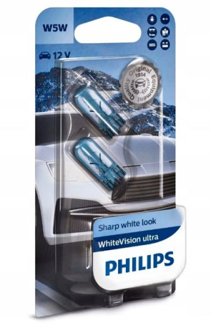 Philips W5w 12v 5w White Vision Żarówki Postojowe