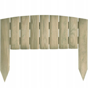 Płotek trawnikowy drewniany palisada ogrodowa 40 cm