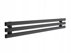Grzejnik Poziomy Slim3 210/1400 Czarny Mat
