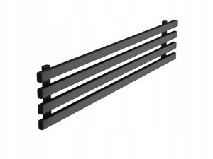 Grzejnik Poziomy Slim4 290/1800 Czarny Mat