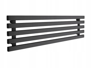 Grzejnik Poziomy Slim5 370/1400 Czarny Mat