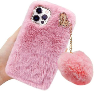 Etui Pluszowy RÓŻ SERCE do Xiaomi Redmi Note 11s