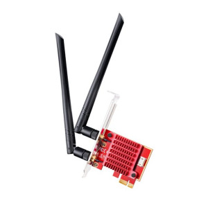 Szybka karta sieciowa Wi-Fi 6 PCI-E AX5400 z Bluetooth 5.2 2x5 dBi Cudy