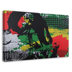 OBRAZ NA PŁÓTNIE Bob Marley Reggae Muzyka 120x80