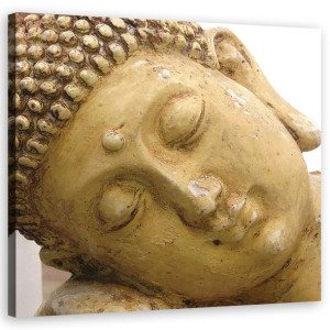 OBRAZ NA PŁÓTNIE Budda Głowa Spa 50x50