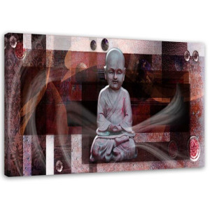 OBRAZ NA PŁÓTNIE ABSTRAKCJA Buddha Zen Spa 100x70