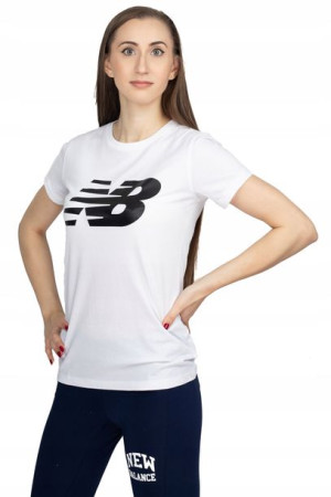 Damska Koszulka New Balance Wt03816wt Biała R-s