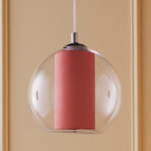 Wisząca LAMPA hygge MERIDA 10408111 Kaspa szklana OPRAWA kulisty ZWIS skand