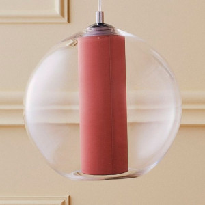 Hygge LAMPA wisząca MERIDA 10409111 Kaspa kulista OPRAWA szklany ZWIS skand
