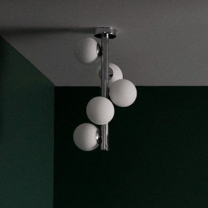 Modernistyczna LAMPA sufitowa CUMULUS VERTICAL 10760503 Kaspa metalowa OPRA