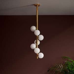 LAMPA sufitowa CUMULUS VERTICAL 10761705 Kaspa modernistyczna OPRAWA szklan