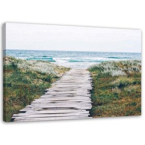 OBRAZ NA PŁÓTNIE Ścieżka nad Morze Natura 120x80