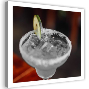 OBRAZ NA PŁÓTNIE Drink z Limonką 30x30