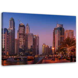 OBRAZ NA PŁÓTNIE Dubaj Miasto 90x60