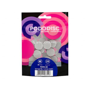 PDFB-25 Pododisc Nakładki polerka na gąbce L 25szt Staleks q Nowy inna mark