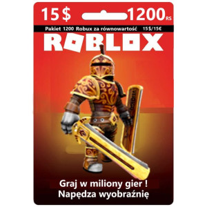 ROBLOX - Karta na 1200 Robux