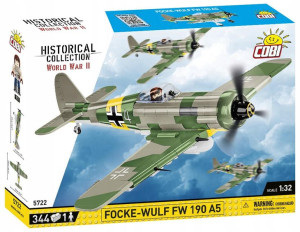 Klocki Cobi Hc Wwii 5722 Samolot Focke- Wulf Fw 190 A5 344 Kl.
