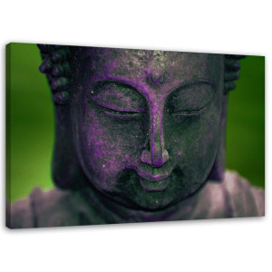 OBRAZ NA PŁÓTNIE Buddha ZEN Symbol wiara lila 60x40