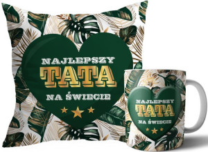 Zestaw Poduszka + Kubek Na Dzień Taty Mamy Prezent