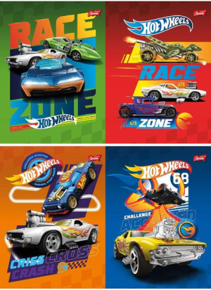 Zeszyt 16 Kartek A5 Linia Dwukolorowa Hot Wheels