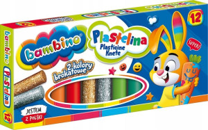 Plastelina Bambino 12 sztuk Okrągła Do Szkoły