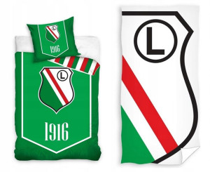 Pościel 140x200 Legia Warszawa Ręcznik 70x140 CWKS
