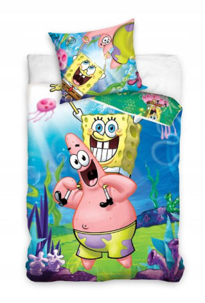 Pościel 140x200 Dziecięca Spongebob Kanciastoporty
